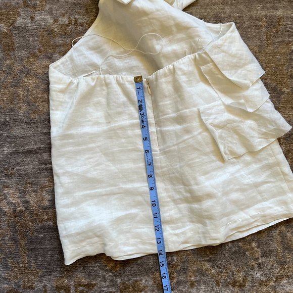 Robert Rodriguez Ivory Ramie Halter Top 8 - Picture 12 of 13